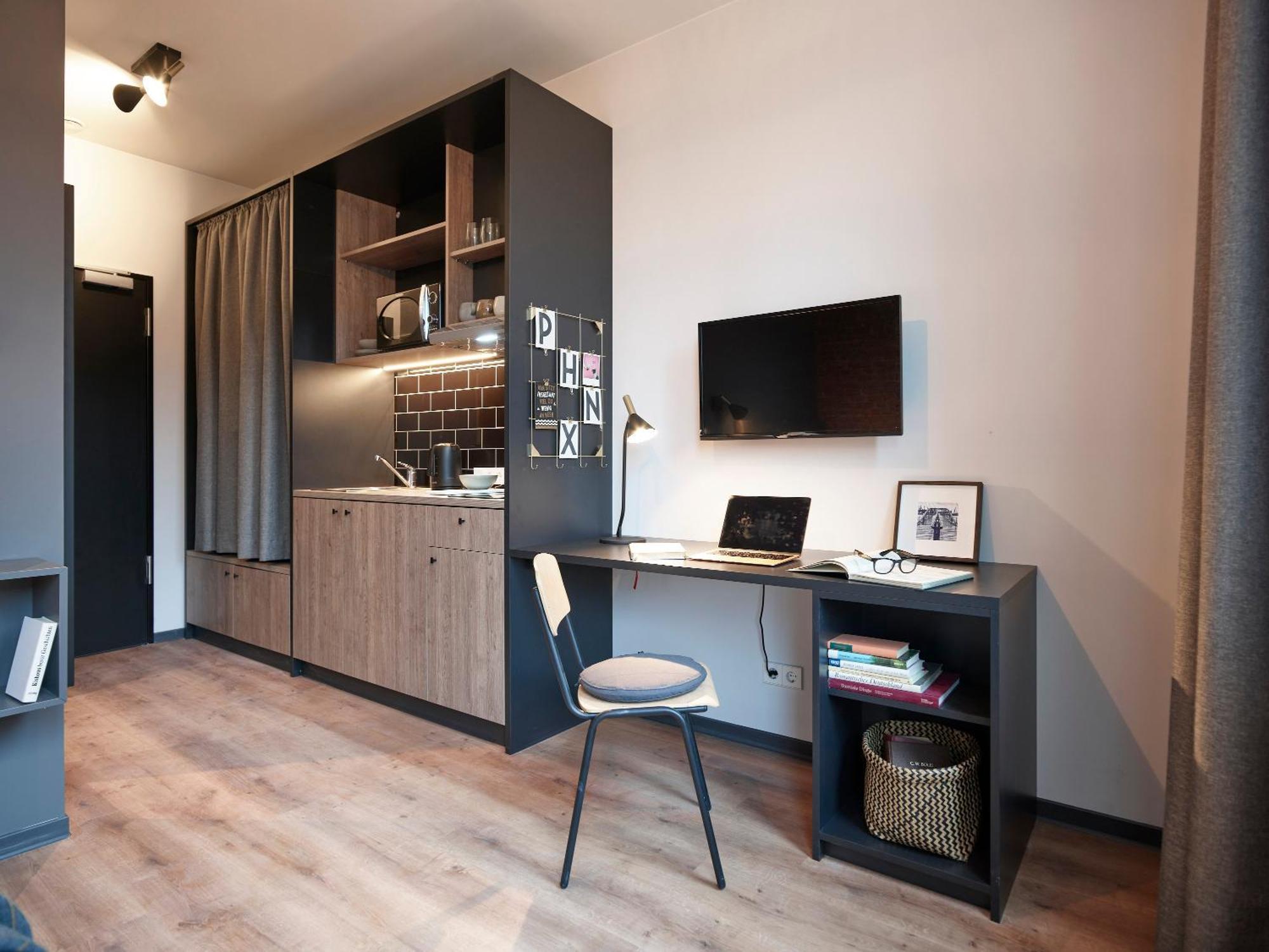 Phnx Aparthotel Hamburgo Habitación foto